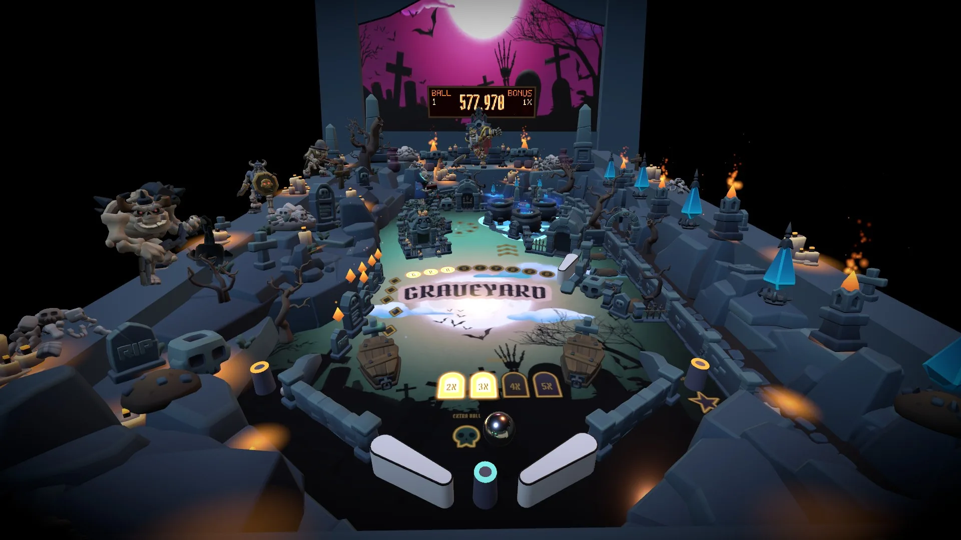 Graveyard Pinball key art